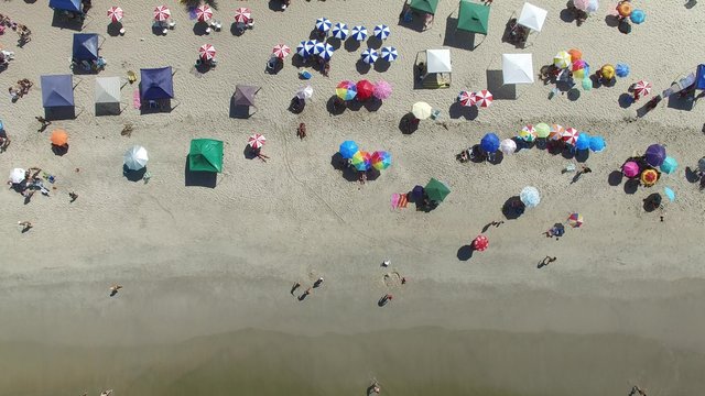 Top View a Beach, Rio de Janeiro, Brazil