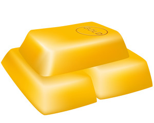 Three gold bars