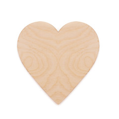 Wooden heart shape.