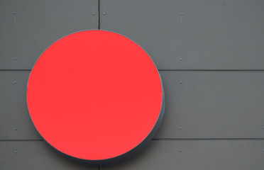 Big red dot like a circle