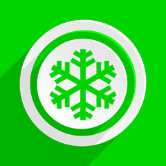 green flat vector icon