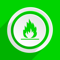 green flat vector icon