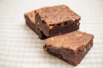 Fototapeta na wymiar Homemade Chocolate Brownie