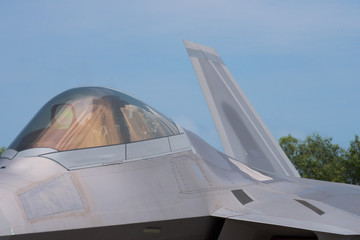 Fototapeta na wymiar Stealth fighter jet