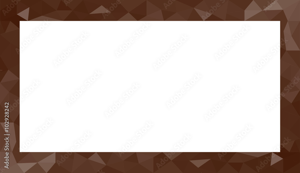 Poster brown abstract geometric triangular polygon style illustration graphic background for presentation w
