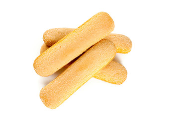 ladyfingers cookies isolated on white