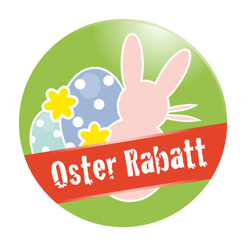Oster-Rabatt Button Sticker