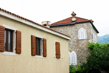 Old houses in Budva, Montenegro