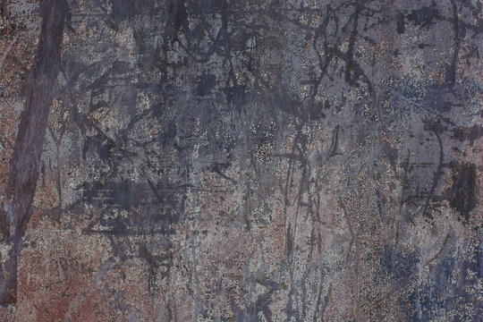Dark scratches wall