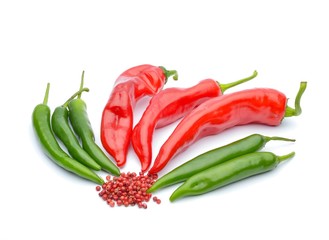 Red peppers and chili peppers