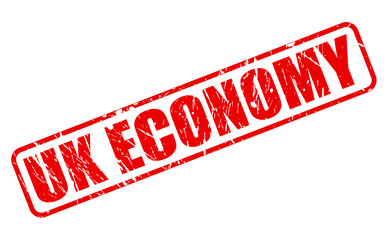 UK ECONOMY red stamp text