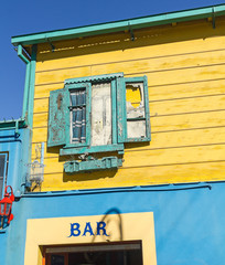 Old bar in La Boca. Buenos Aires, Argentina