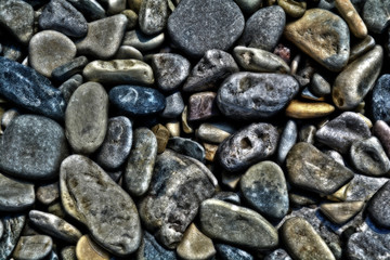 Галька. Разноцветные камешки.