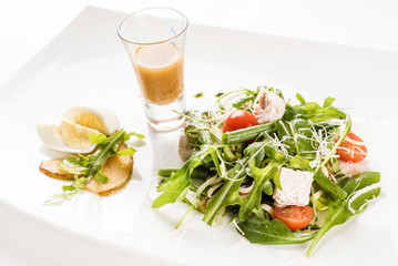 salad with dressing