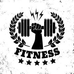 vintage logo for fitness