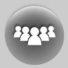 Add new user account flat icon for apps