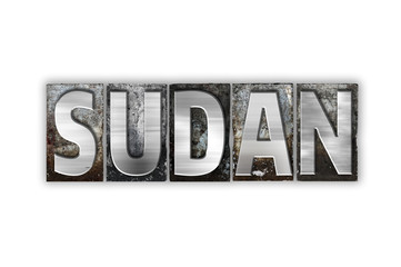 Sudan Concept Isolated Metal Letterpress Type