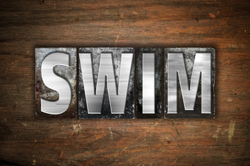 Swim Concept Metal Letterpress Type