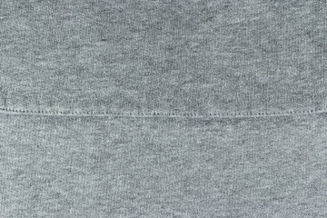 grey cotton fabric with seam