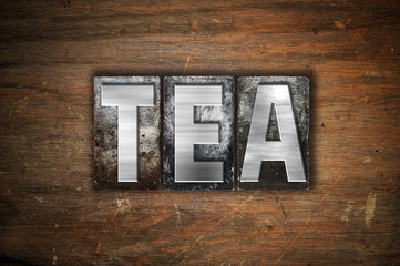Tea Concept Metal Letterpress Type