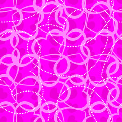 Seamless pattern with hearts