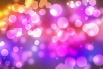Abstract illustration bokeh light on colorful background