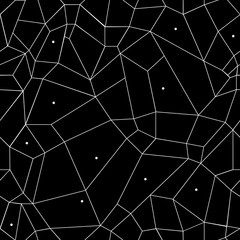 Geometric simple black and white minimalistic pattern, rectangles or stained-glass window. Can be used as wallpaper, background or texture.