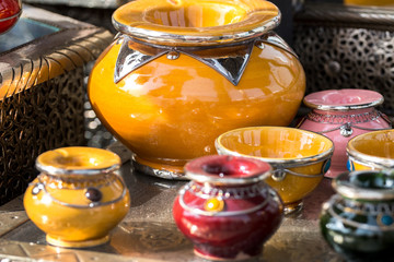Moroccan ceramic pots