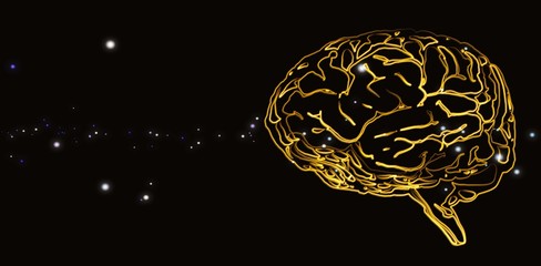 Obraz premium Composite image of brain