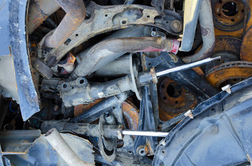 Useless, worn out rusty brake discs  and other