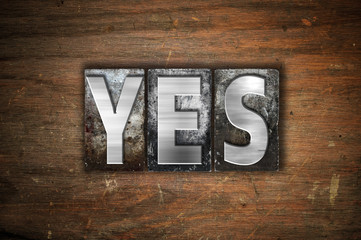 Yes Concept Metal Letterpress Type