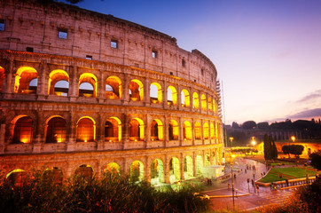 Naklejka na ściany i meble Colosseum in Rome, Italy
