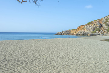 Preveli beach in Crete