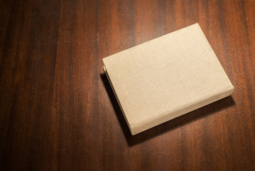 Beige book on the table