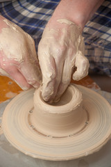 Hands of a potter