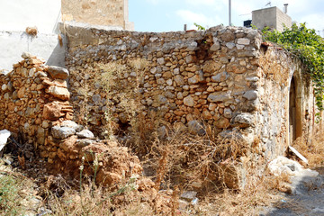 Ruined house in the old part of Malia.