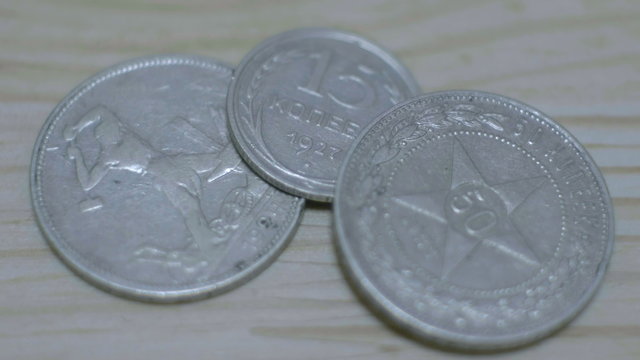 Three ussr silver coins