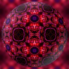 Abstract decorative sphere, ball - kaleidoscope pattern 