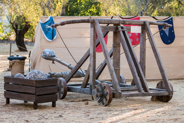catapult on a medieval fair