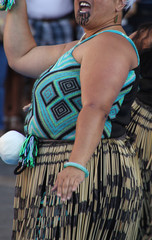 Danza tradicional maorí de nueva Zelanda - obrazy, fototapety, plakaty