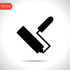paint roll vector icon