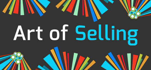 Art Of Selling Dark Colorful Background 