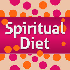 Spiritual Diet Pink Orange Dots 