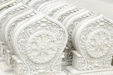 Stack of Thai style stucco