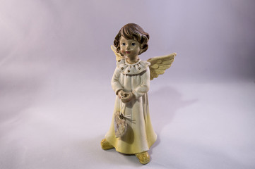 Little angels on a white background.