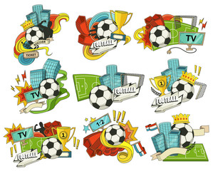 Football sports elements