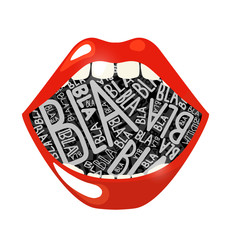 Fototapeta premium bla babble gossip