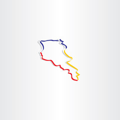 armenia map stylized vector icon
