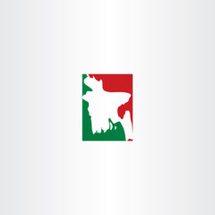 bangladesh logo map vector icon