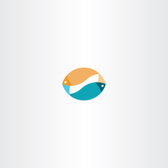 fish sign logo icon vector design symbol